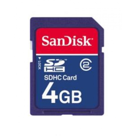4GB Sandisk SDHC Secure Digital Card Image