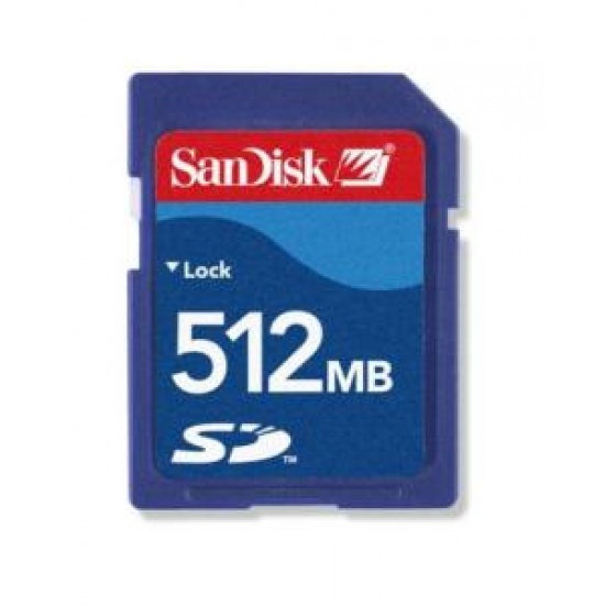 512Mb Sandisk Secure Digital memory Card Image