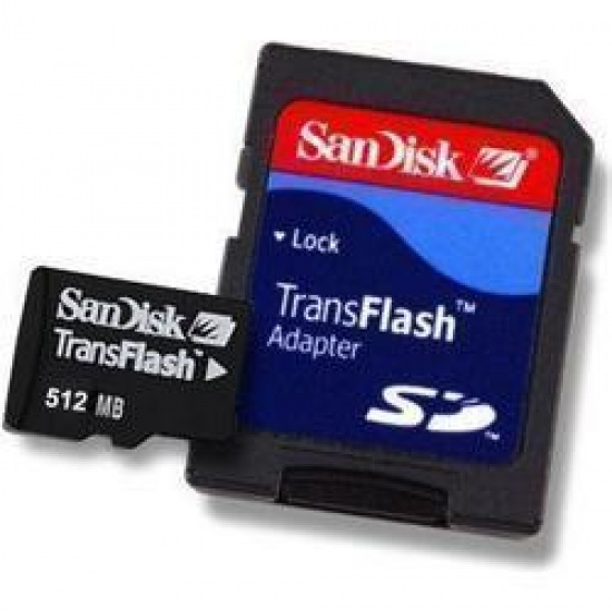 1Gb Sandisk Micro SD Transflash Memory Card Image