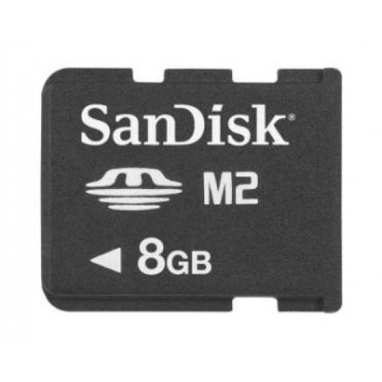 8GB Sandisk Memory Stick Micro (M2) Card w/ adapter Image