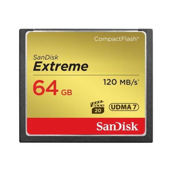 64GB Sandisk Extreme CompactFlash Card 400X Speed Image