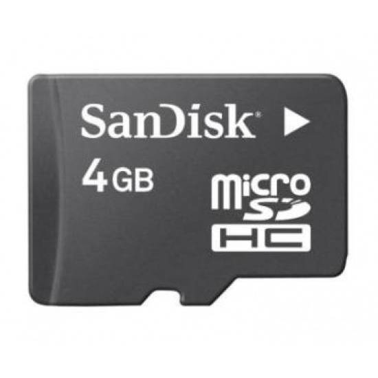 4GB Sandisk MicroSDHC High-Capacity (TransFlash) Memory card Image