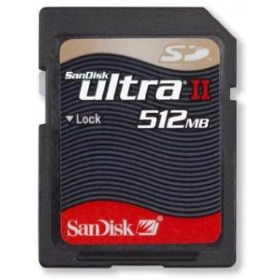 512Mb Sandisk Ultra II Secure Digital Card Image