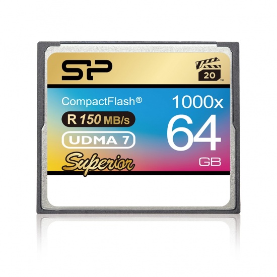 64GB Silicon Power Superior CompactFlash 1000X Speed (UDMA 7) Image