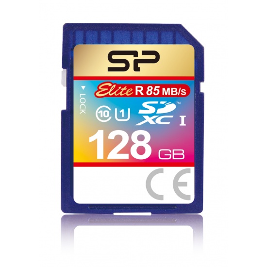 Silicon Power 128GB Elite SDXC UHS-1 CL10 Memory Card 85MB//sec
