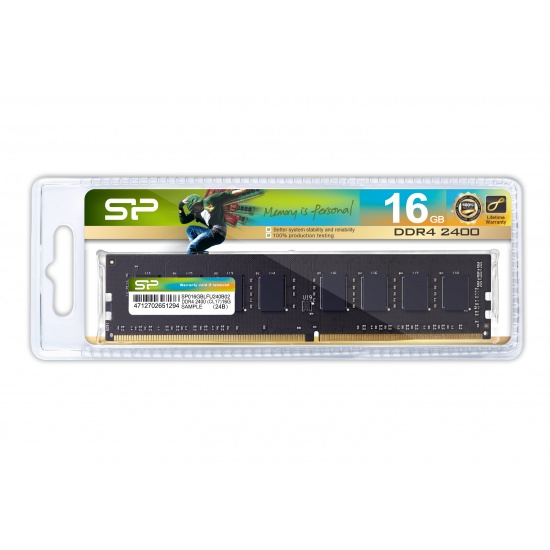 16GB Silicon Power DDR4 2400MHz PC4-19200 Desktop Memory Module CL17 288 pins Image
