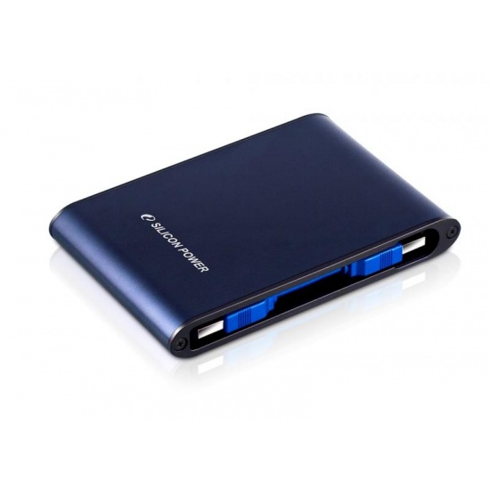 1TB Silicon Power Armor A80 Shockproof/Waterproof Portable Hard Drive - USB3.0 - Blue Edition Image