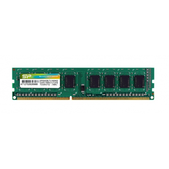 4GB Silicon Power DDR3 1600MHz PC3-12800 Desktop Memory Module CL11 240 pins Image