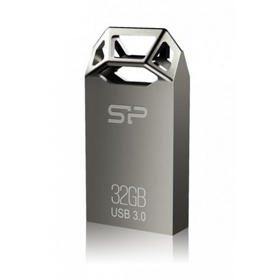 32GB Silicon Power Jewel J50 USB3.0 Zinc-Alloy Compact USB Flash Drive Titanium Edition Image
