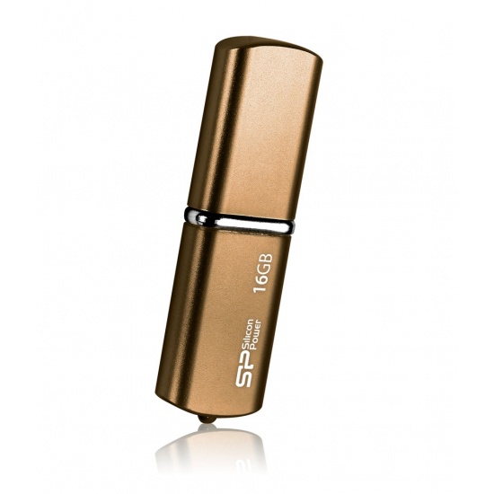 16GB Silicon Power Luxmini 720 USB2.0 Flash Drive Metallic Anti-Scratch Casing - Bronze Image