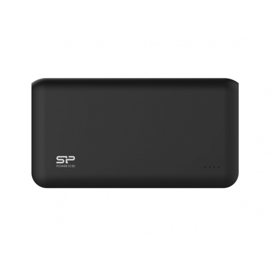 Silicon Power S150 15000mAh Power Bank Black 2x USB Output Ports Image