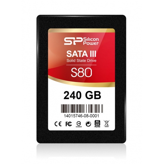240GB Silicon Power SATA III SSD S80 2.5-inch Ultra-slim 7mm (read/write: 500/550MB/sec) Image