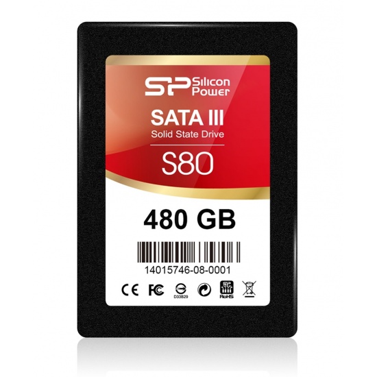 480GB Silicon Power SATA III SSD S80 2.5-inch Ultra-slim 7mm (read/write: 500/550MB/sec) Image