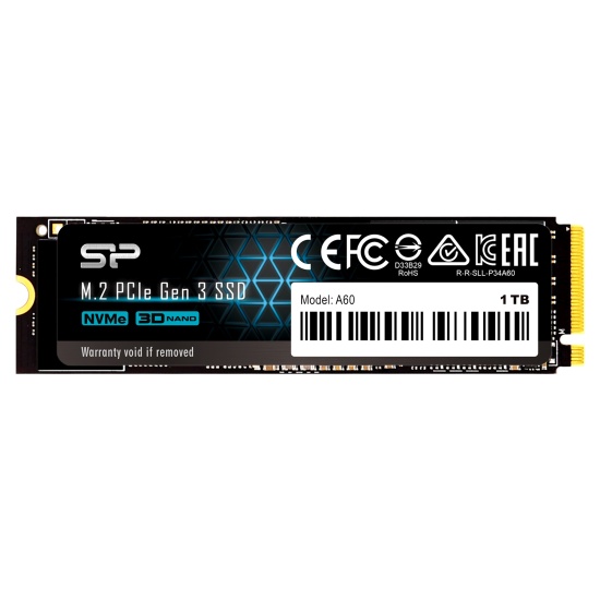 1TB Silicon Power P34A60 NVMe M.2 PCIe Gen3x4 2280 SSD Solid State Drive Image
