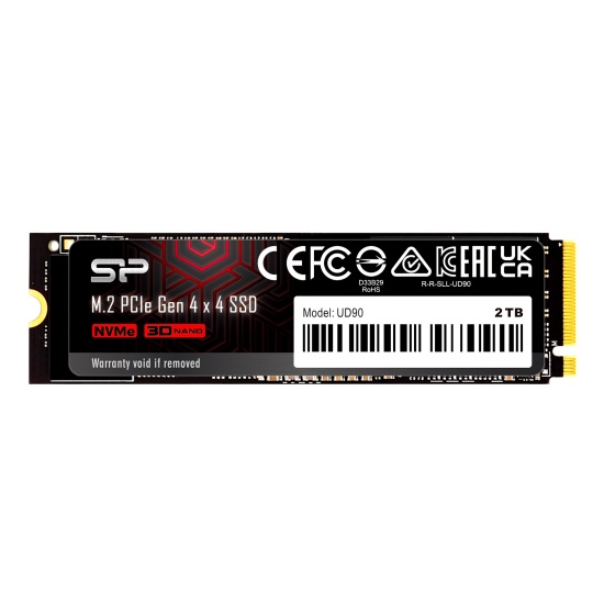 2TB Silicon Power UD90 SSD PCIe Gen 4x4 NVMe 1.4 M.2 2280 Solid State Disk Image 2TB Silicon Power UD90 SSD PCIe Gen 4x4 NVMe 1.4 M.2 2280 Solid State Disk Image
