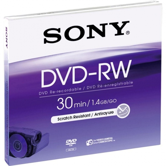 Sony DVD-RW 2X 1.4GB 1-Pack Image