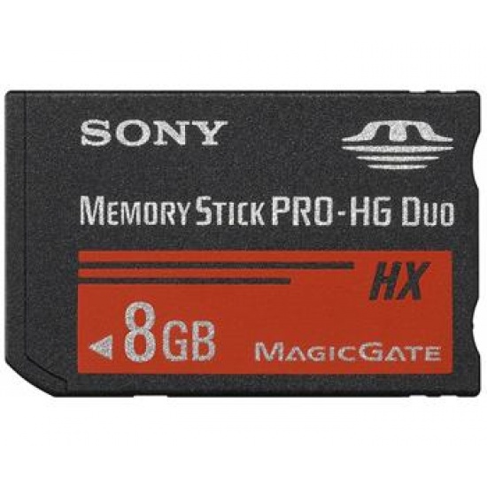 8GB Sony Memory Stick PRO-HG Duo High Speed MS-HX8B (50MB/sec read) Image