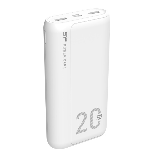 Silicon Power QS15 20,000mAh Power Bank 2x USB Type-A, 1x USB Type-C, QC3.0 & PD3.0 Fast Charging, Black Image