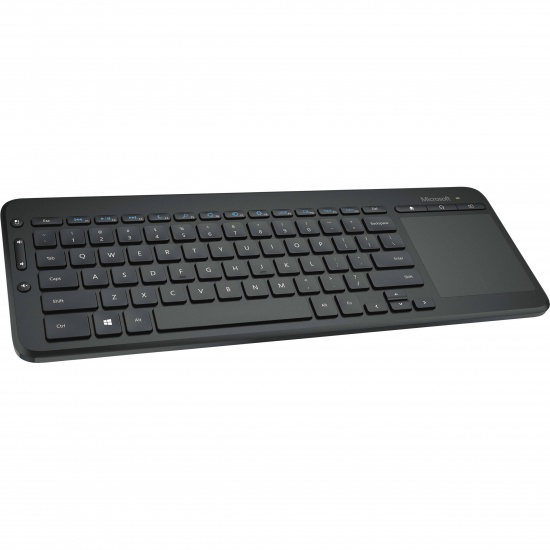 Microsoft All In One Media RF Wireless QWERTY English Keyboard - Black Image