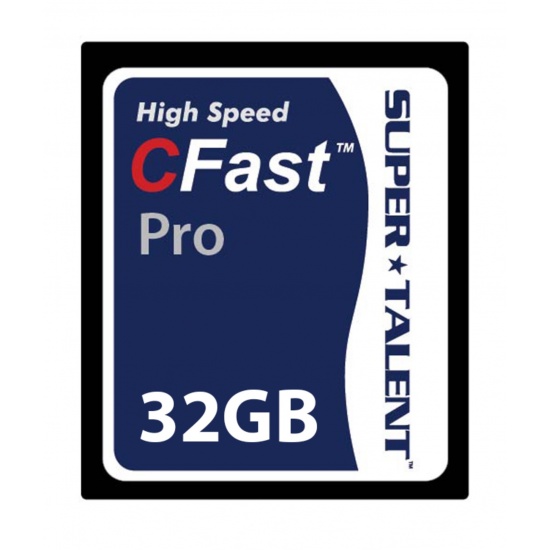 32GB SuperTalent CFast Pro Memory Card (MLC - 480MB/sec) Image
