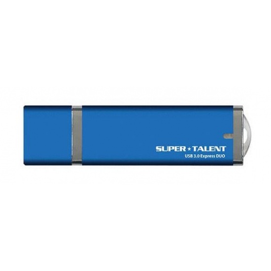 32GB SuperTalent USB3.0 Express Duo Flash Drive (Blue) Image