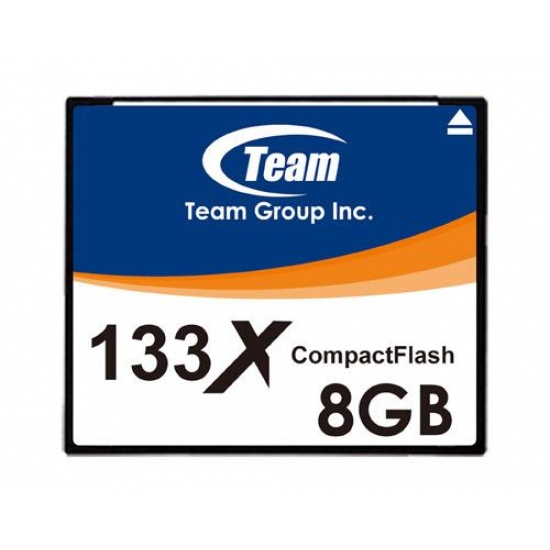 TG008G2NCFF 8GB TEAM 8GB Compact Flash Memory Card 133x Sequential Read Up to 22MB/s 