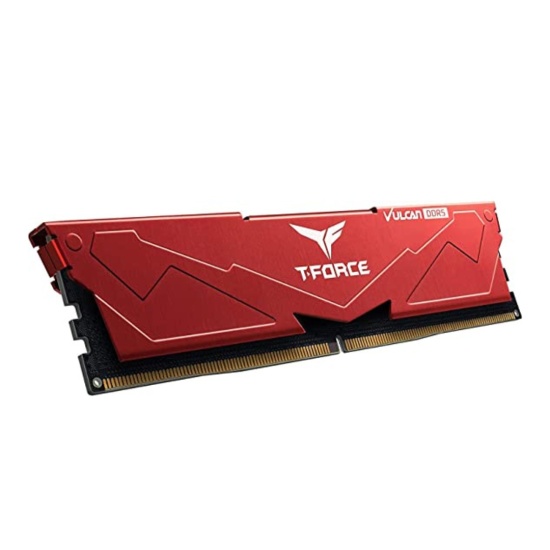 32GB TeamGroup T-Force Vulcan DDR5 5200MHz CL40 Memory Module - Red Image