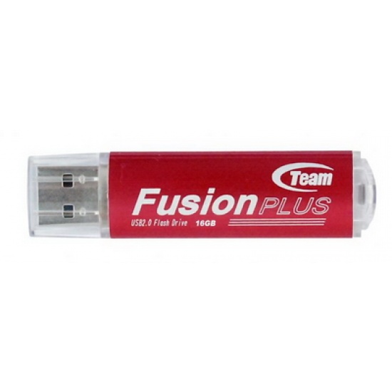 16GB Team Fusion Plus High-Speed USB2.0 Flash Drive F102+ (Red) Image