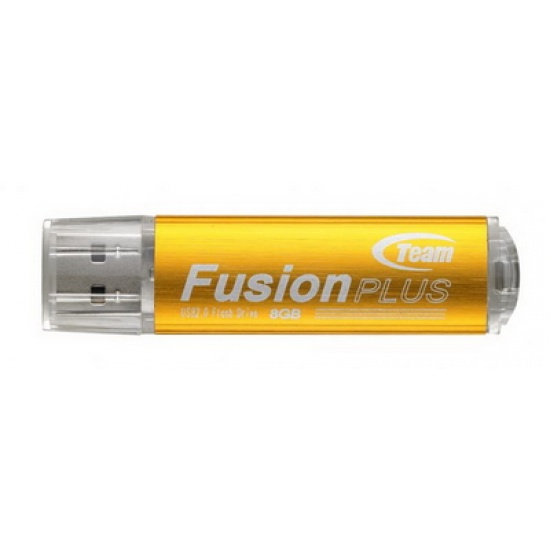 8GB Team Fusion Plus High-Speed USB2.0 Flash Drive F102+ (Gold) Image