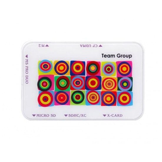 Team USB3.0 Multi Card Reader TR1151 White for SDHC/SDXC/CF/MS PRO DUO/M2/MICROSD Image