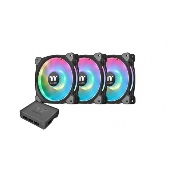 Thermaltake Riing Duo 14 RGB 140mm Computer Case Fans - Triple Pack Image