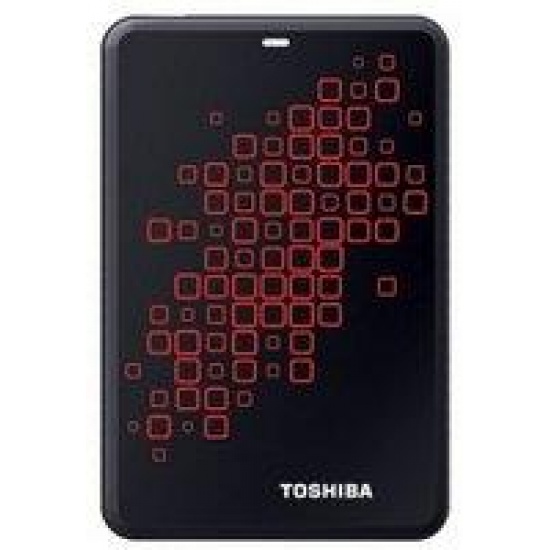 1TB Toshiba Canvio USB3.0 Portable Hard Drive (Black/Red) Image