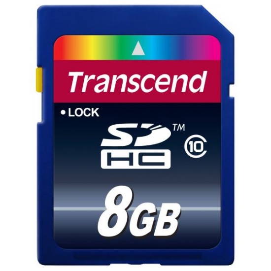 8GB Transcend Ultimate SDHC CL10 Secure Digital Memory Card Image