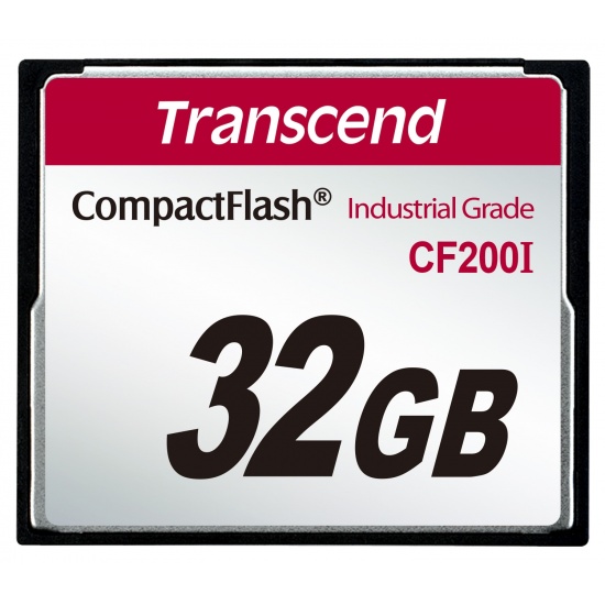 32GB Transcend Industrial Grade CF200I 200X CompactFlash (SLC) Image