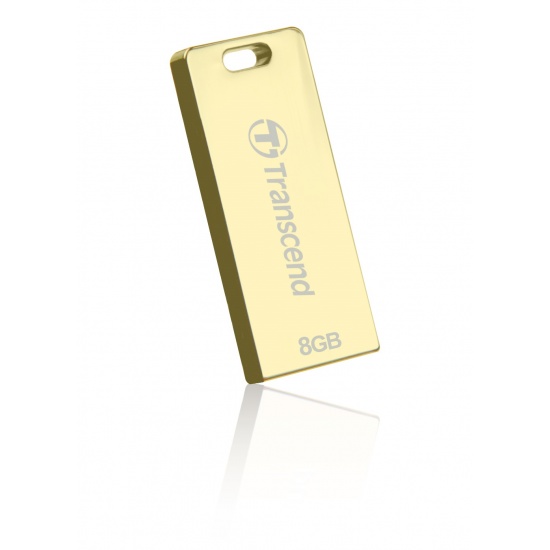 8GB Transcend JetFlash T3G USB2.0 Flash Drive Gold Image