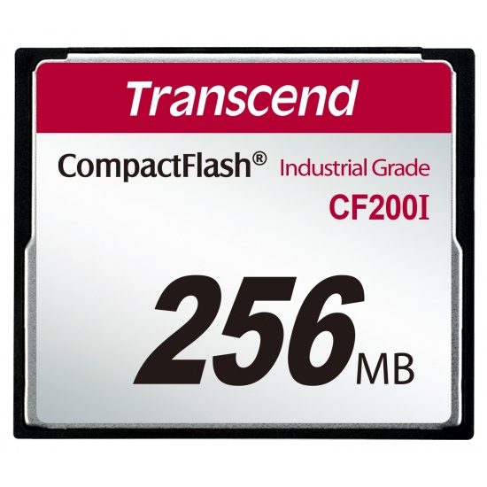 256MB Transcend Industrial Grade CF200I 200X CompactFlash (SLC) Image