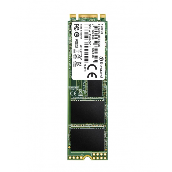 128GB Transcend M.2 2280 80mm SATA III 6Gbps 830S Solid State Drive Image