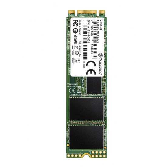 256GB Transcend M.2 2280 80mm SATA III 6Gbps 830S Solid State Drive Image