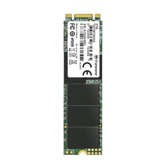 2TB Transcend M.2 2280 80mm SATA III 6Gbps 830S Solid State Drive Image