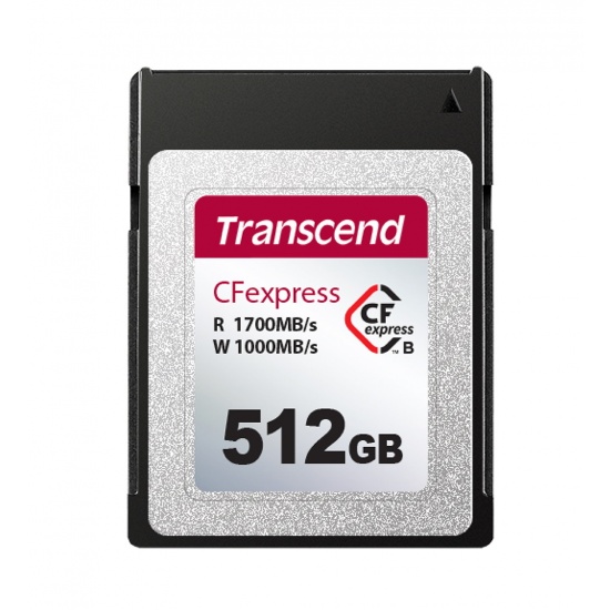 512GB Transcend CFexpress 820 Type B Memory Card 1700MB/s Read 1300MB/sec Write Image