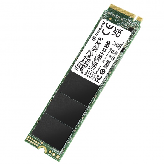 500GB Transcend M.2 2280 NVMe PCIe Gen 3 x4 QLC 3D NAND Flash SSD Image