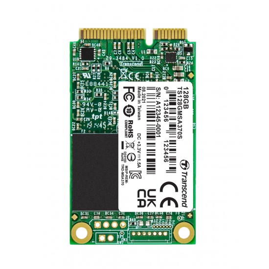 128GB Transcend mSATA SSD 370S Solid State Disk MLC SATA III 6Gbps Image