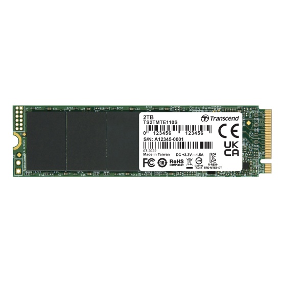 2TB Transcend 110S M.2 2280, NVMe PCIe Gen3x4 SSD Image