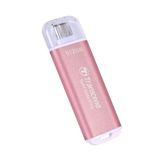 512GB Transcend ESD300 Portable SSD USB Type-C Pink Image