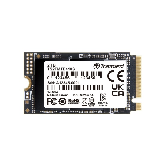 2TB Transcend 410S NVMe PCIe 4.0 M.2 2242 Gen4 x4 Internal SSD Image