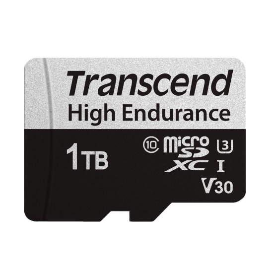 1TB Transcend UHS-I microSD 350V High Endurance Card for Dashcams and Surveillance Image