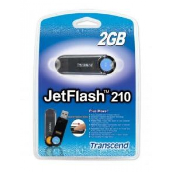 2Gb Transcend JetFlash 210 Fingerprint Flash Drive Image