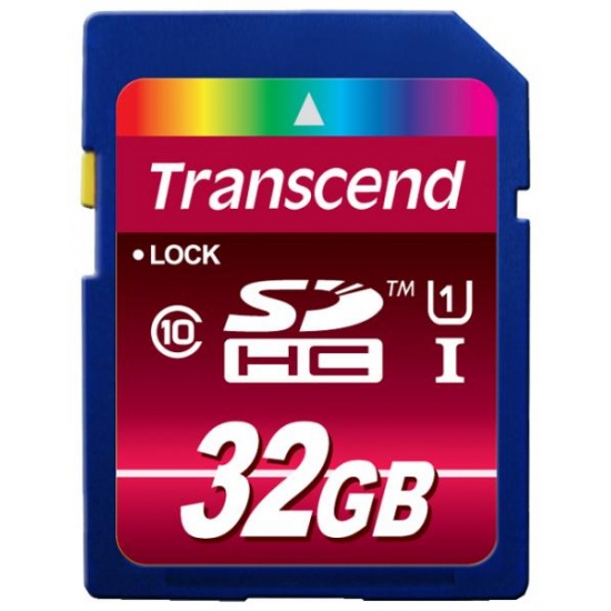 32GB Transcend Ultimate SDHC CL10 UHS-I 85MB/sec Memory Card Image