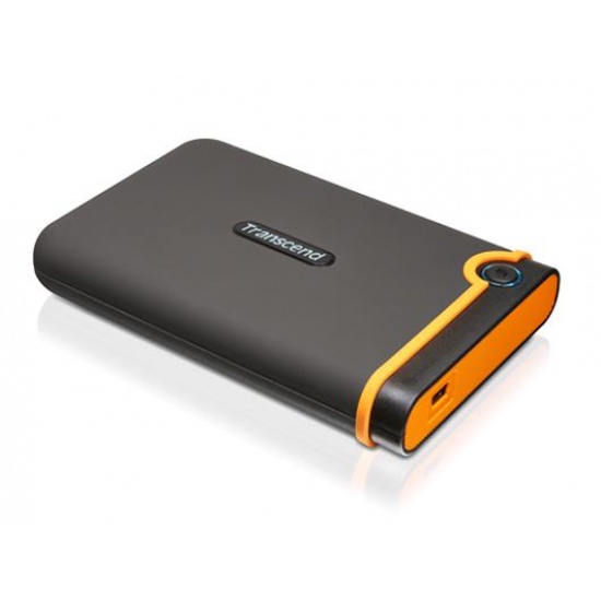 750GB Transcend StoreJet 25M2 Mobile External 2.5-inch Hard Drive Shock-Resistant USB2.0 Image