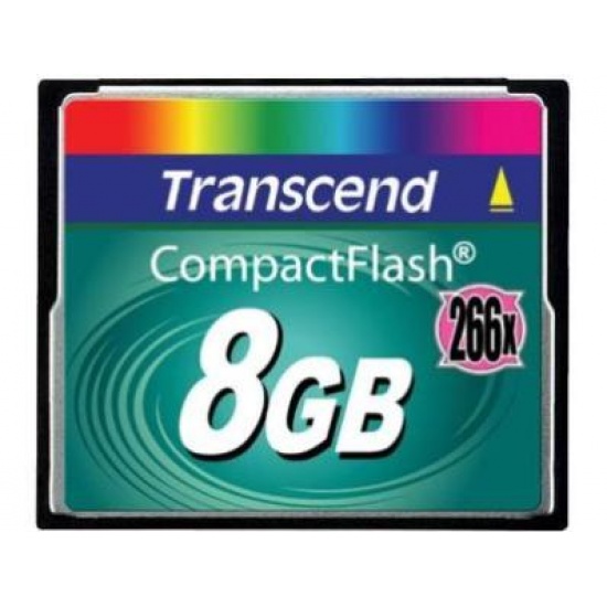 8GB Transcend 266x CompactFlash Memory Card Image